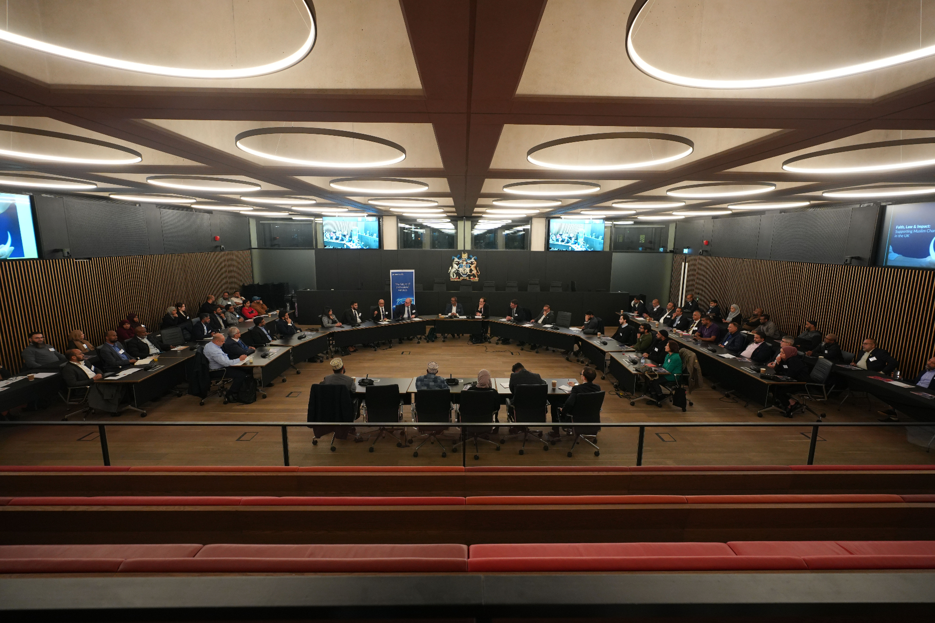 Full view of the conference chamber